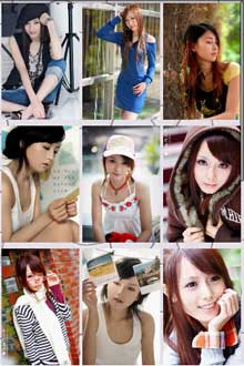 美女拼图