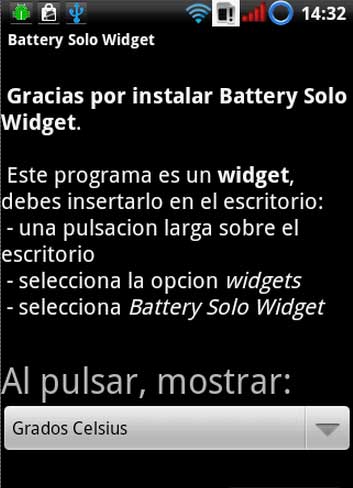 Ȧ Battery Solo Widget v4.0