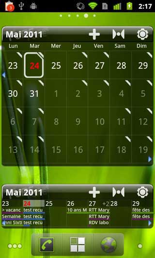  Pure Grid calendar widget v2.4.9