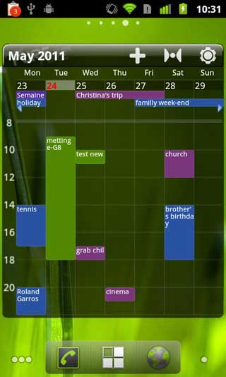  Pure Grid calendar widget v2.4.9