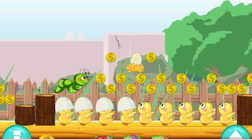  Crazy Larva Run v1.0