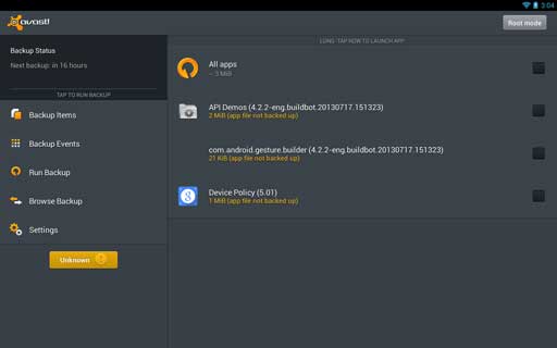 avastֻݱ avast! Mobile backup v1.0.5949