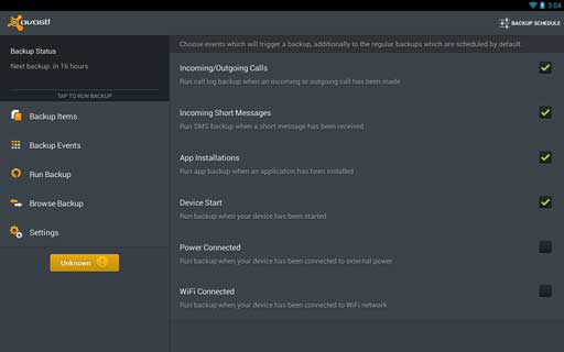 avastֻݱ avast! Mobile backup v1.0.5949