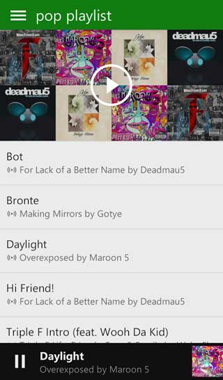 Xbox Music v1.0.30905