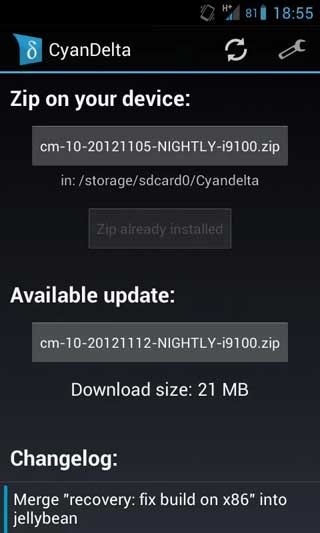 CMϵͳ CyanDelta Updater v0.7.5