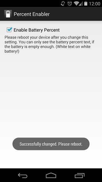 Nexus 5ʣٷֱ Battery Percent v1.0.1