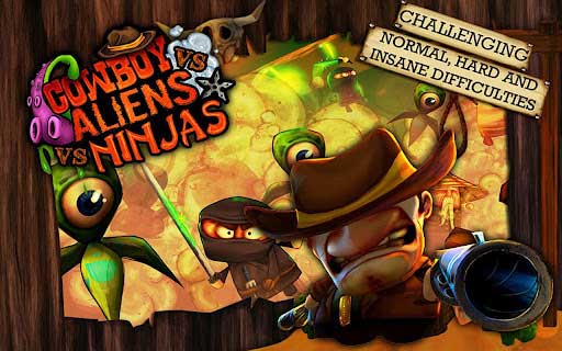 ţߴս Cowboy vs. Ninjas vs. Aliens v1.3