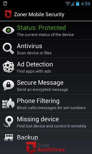 Zonerȫ Zoner Mobile Security v1.2