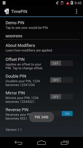 ʱ TimePIN v1.1.3