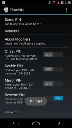 ʱ TimePIN v1.1.3.1