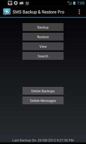 ű SMS Backup Restore v7.06